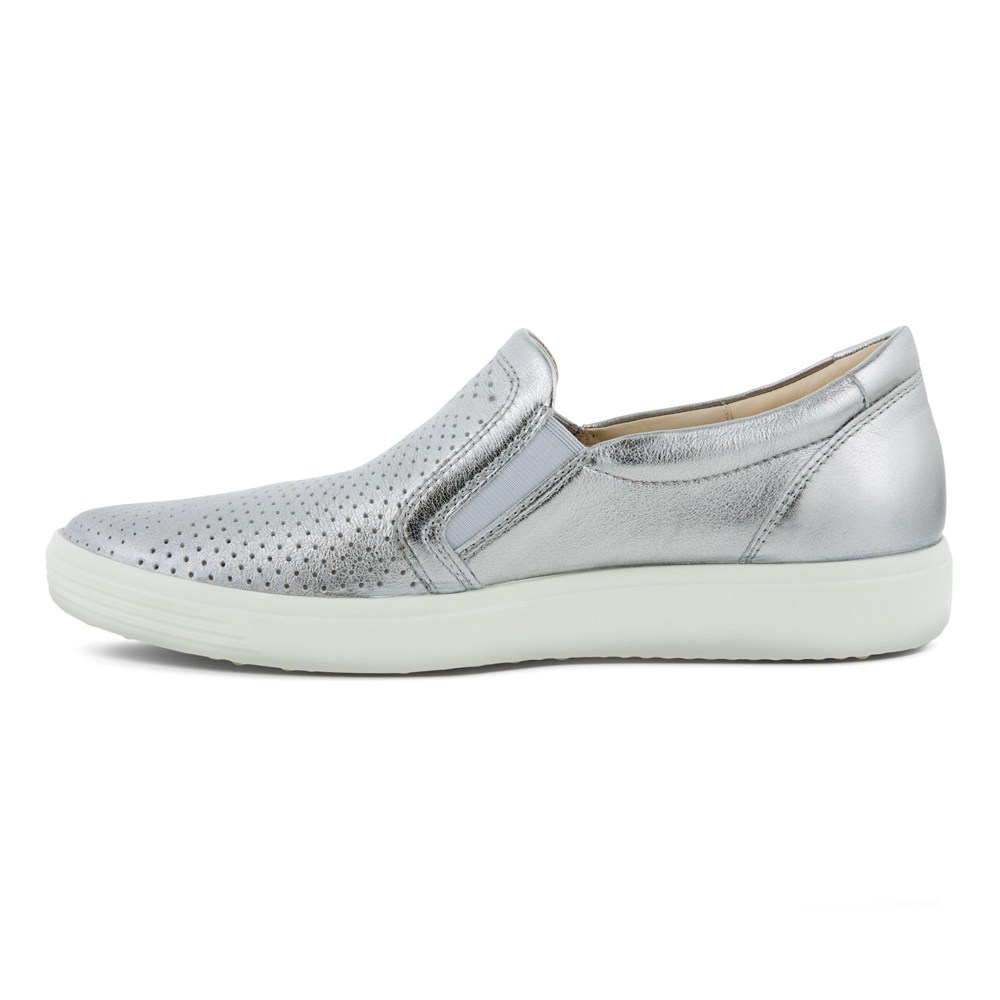 Slip On Mujer - ECCO Soft 7 - Plateados - ENT794813